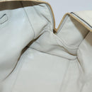 LOEWE Anagram Amazona 36 Hand Bag Leather Beige Gold Auth yk19361-21