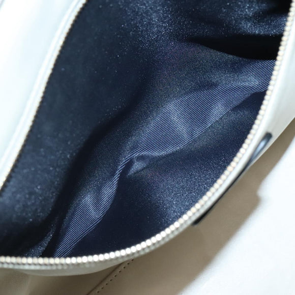 LOEWE Anagram Amazona 36 Hand Bag Leather Beige Gold Auth yk19361