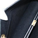 CHANEL Matelasse Chain Hand Bag Lamb Skin Black Gold CC Auth yk19362-17