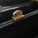 CHANEL Matelasse Chain Hand Bag Lamb Skin Black Gold CC Auth yk19362-18