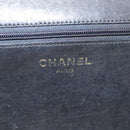CHANEL Matelasse Chain Hand Bag Lamb Skin Black Gold CC Auth yk19362-19