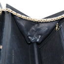 CHANEL Matelasse Chain Hand Bag Lamb Skin Black Gold CC Auth yk19362-22