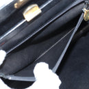 CHANEL Matelasse Chain Hand Bag Lamb Skin Black Gold CC Auth yk19362-24