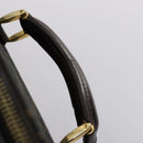 FENDI Zucca Canvas Carry Case Black Brown Auth yk19369-12