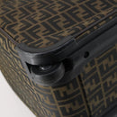 FENDI Zucca Canvas Carry Case Black Brown Auth yk19369-17