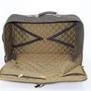 FENDI Zucca Canvas Carry Case Black Brown Auth yk19369-19