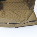 FENDI Zucca Canvas Carry Case Black Brown Auth yk19369-20