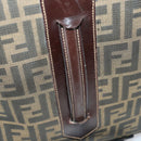 FENDI Zucca Canvas Carry Case Black Brown Auth yk19369-6