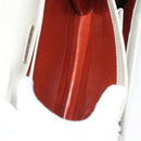 SAINT LAURENT Shoulder Bag Leather White Silver Auth yk19372-12