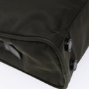 PRADA Hand Bag Nylon Silver Khaki Auth yk19373-13