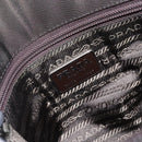 PRADA Hand Bag Nylon Silver Khaki Auth yk19373-18