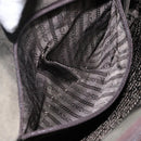 PRADA Hand Bag Nylon Silver Khaki Auth yk19373-22