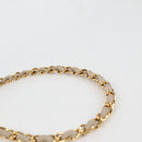 CHANEL Matelasse Chain Shoulder Bag Lamb Skin Vanilla Gold CC Auth yk19374-10