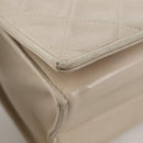 CHANEL Matelasse Chain Shoulder Bag Lamb Skin Vanilla Gold CC Auth yk19374-13