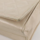 CHANEL Matelasse Chain Shoulder Bag Lamb Skin Vanilla Gold CC Auth yk19374-14