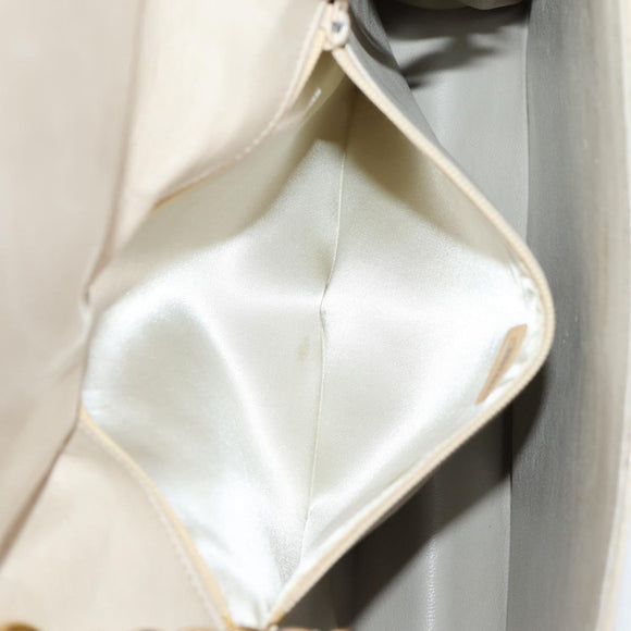 CHANEL Matelasse Chain Shoulder Bag Lamb Skin Vanilla Gold CC Auth yk19374