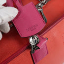 LOEWE Anagram Amazona 36 Hand Bag Leather Orange Silver Auth yk19375V-9