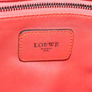 LOEWE Anagram Amazona 36 Hand Bag Leather Orange Silver Auth yk19375V-20