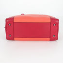 LOEWE Anagram Amazona 36 Hand Bag Leather Orange Silver Auth yk19375V-5