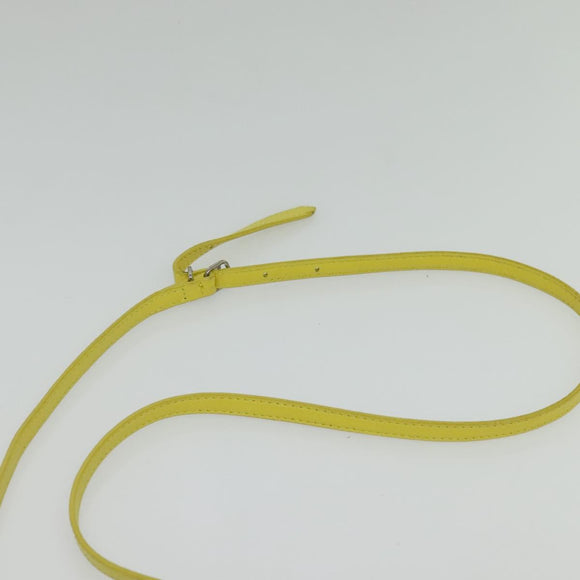 BALENCIAGA Paper Mini Hand Bag Leather 2way Yellow Silver 357333 Auth yk19376