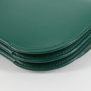 LOEWE Goya Long Shoulder Bag Leather Green Gold Auth yk19378M-18