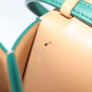 LOEWE Goya Long Shoulder Bag Leather Green Gold Auth yk19378M-12