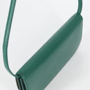 LOEWE Goya Long Shoulder Bag Leather Green Gold Auth yk19378M-6