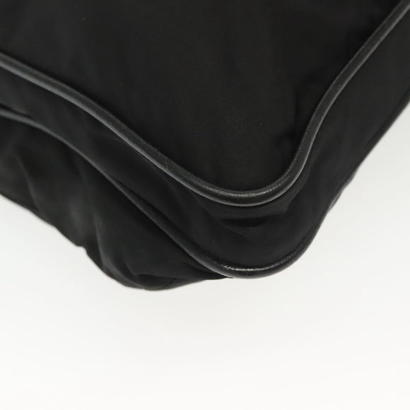PRADA Shoulder Bag Nylon Black Silver Auth yk19379
