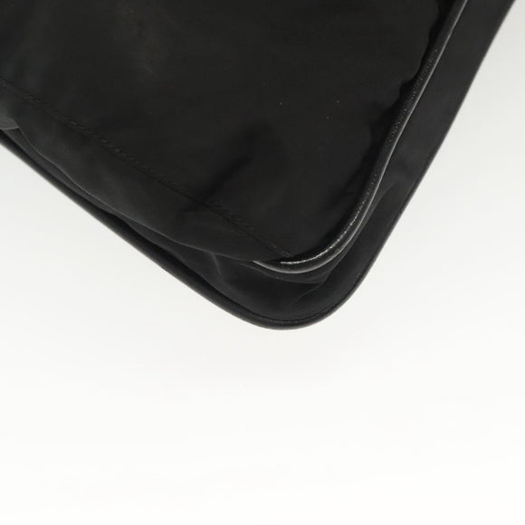 PRADA Shoulder Bag Nylon Black Silver Auth yk19379