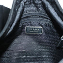 PRADA Shoulder Bag Nylon Black Silver Auth yk19379-16