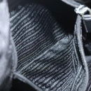 PRADA Shoulder Bag Nylon Black Silver Auth yk19379-20