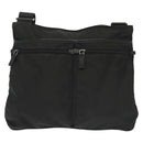 PRADA Shoulder Bag Nylon Black Silver Auth yk19379-3