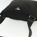 PRADA Shoulder Bag Nylon Black Silver Auth yk19379-6