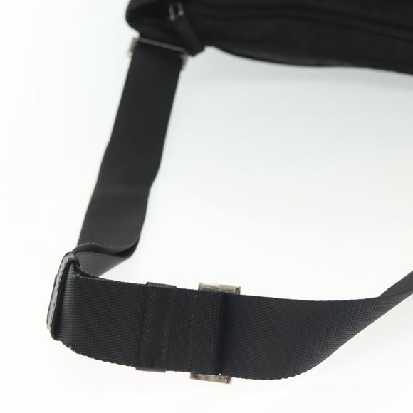 PRADA Shoulder Bag Nylon Black Silver Auth yk19379