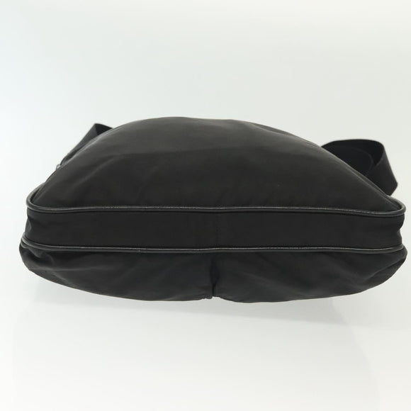 PRADA Shoulder Bag Nylon Black Silver Auth yk19379