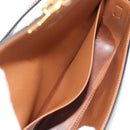 CELINE Triomphe Claude Shoulder Bag PVC Leather Black Gold Auth yk19380M-22