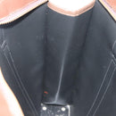 Burberrys Nova Check Hand Bag Canvas Beige Gold Auth yk19386-19