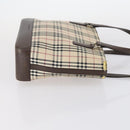 BURBERRY Nova Check Shoulder Bag Canvas Leather 3Set Black beige Auth yk19390-11
