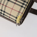 BURBERRY Nova Check Shoulder Bag Canvas Leather 3Set Black beige Auth yk19390-13