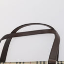 BURBERRY Nova Check Shoulder Bag Canvas Leather 3Set Black beige Auth yk19390-14