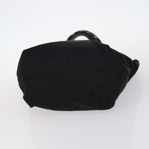 BURBERRY Nova Check Shoulder Bag Canvas Leather 3Set Black beige Auth yk19390