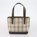BURBERRY Nova Check Shoulder Bag Canvas Leather 3Set Black beige Auth yk19390-9