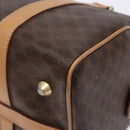 CELINE Macadam Canvas Hand Bag PVC Leather Brown Gold Auth yk19393-15
