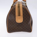 CELINE Macadam Canvas Hand Bag PVC Leather Brown Gold Auth yk19393-4