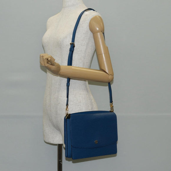 LOUIS VUITTON Epi Grenel Shoulder Bag Blue M52362 LV Auth yk19396