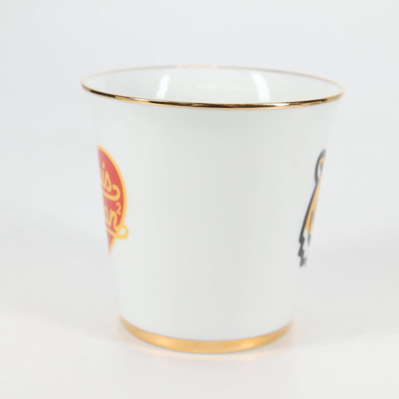 LOUIS VUITTON NIGO Collaboration Glass 4 Set Pottery White GI0730 Auth yk19398M