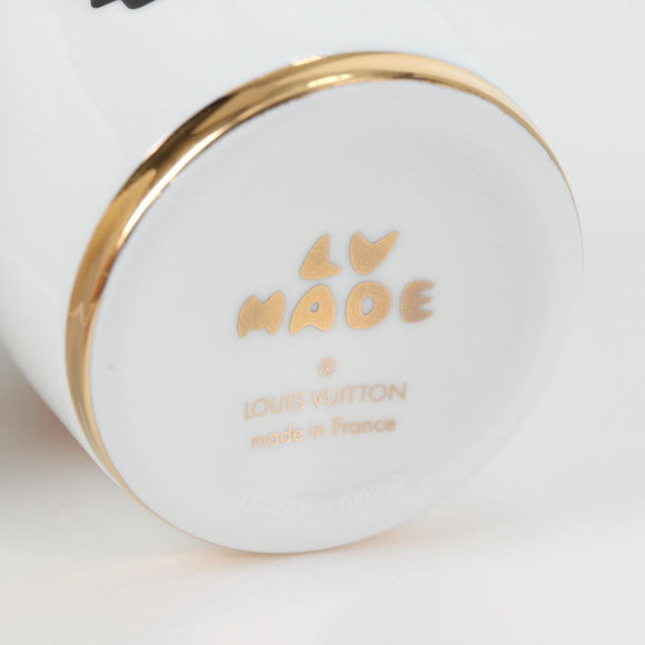 LOUIS VUITTON NIGO Collaboration Glass 4 Set Pottery White GI0730 Auth yk19398M