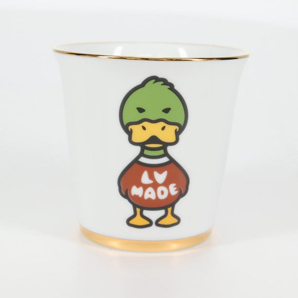 LOUIS VUITTON NIGO Collaboration Glass 4 Set Pottery White GI0730 Auth yk19398M