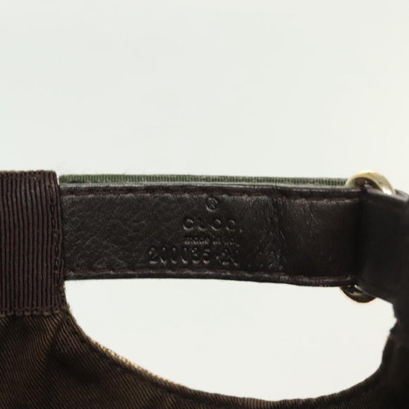 GUCCI GG Canvas Baseball Cap L Beige Red Green 200035 Auth yk19400