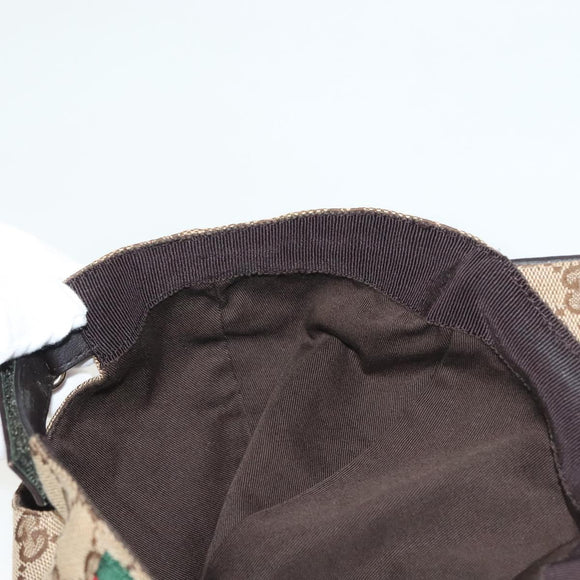 GUCCI GG Canvas Baseball Cap L Beige Red Green 200035 Auth yk19400